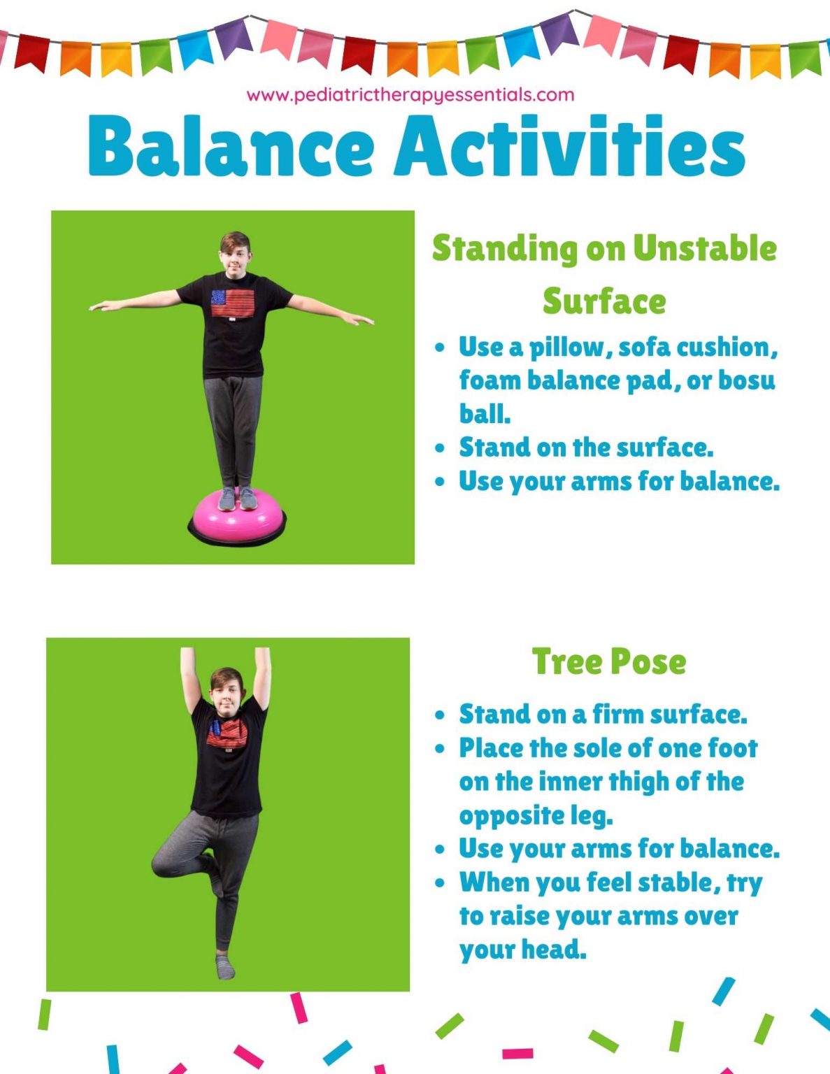 balance activities for physical education